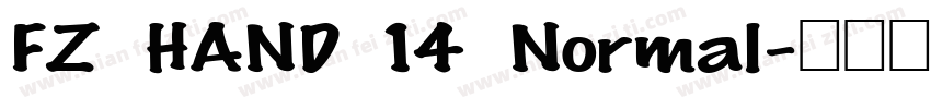 FZ HAND 14 Normal字体转换